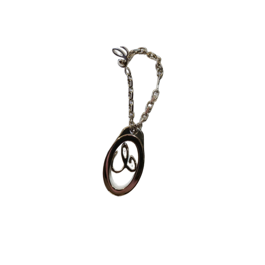 Chopard "C" Revolving Silver Keychain