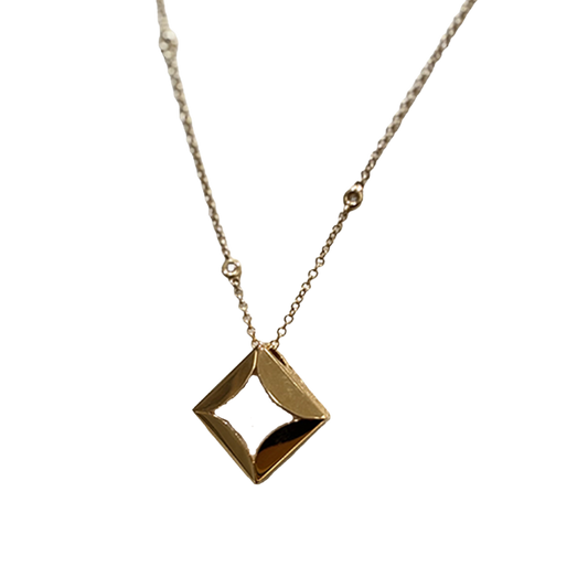 FRED 'Cut' Pendant in 18K Yellow Gold