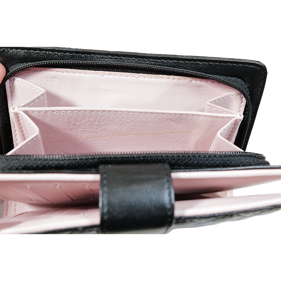 Chanel Black Quilted Lambskin Organizer Long Wallet