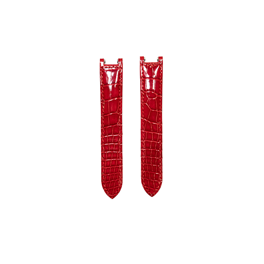 Cartier KD1K Alligator Strap - Shiny Red