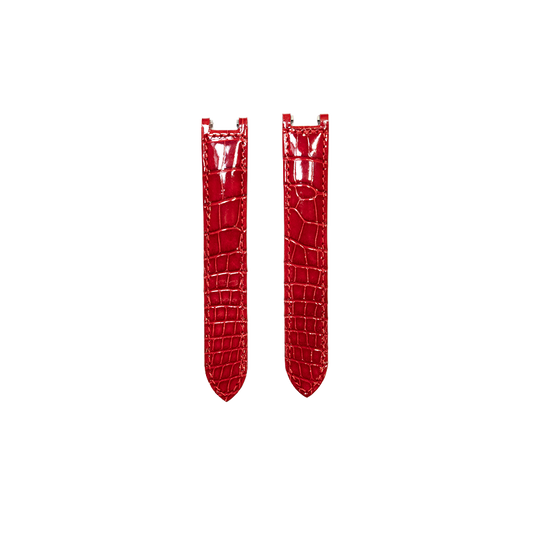 Cartier KD1K Alligator Strap - Shiny Red