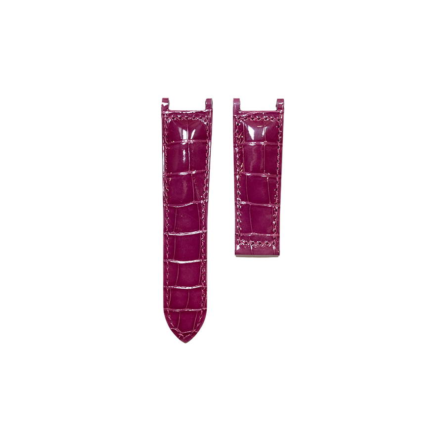 Cartier KD1H Alligator Strap - Shiny Purple