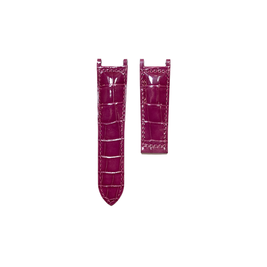 Cartier KD1H Alligator Strap - Shiny Purple