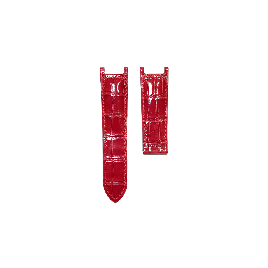Cartier KD1H Alligator Strap - Shiny Red
