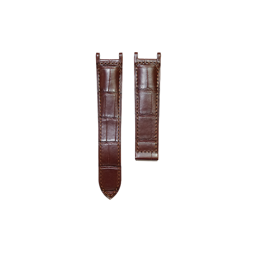 Cartier KD1H Alligator Strap - Mat Light Brown