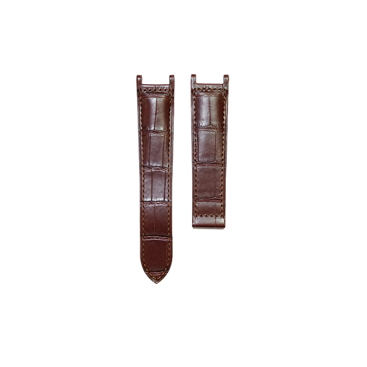 Cartier KD1H Alligator Strap - Mat Light Brown