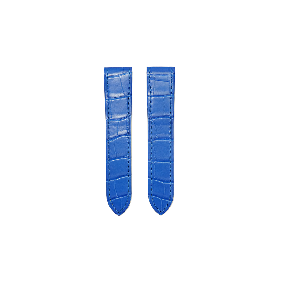 Cartier KD1M Alligator Strap - Blue