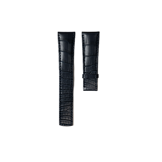 Chaumet Alligator Leather Strap - Navy Blue