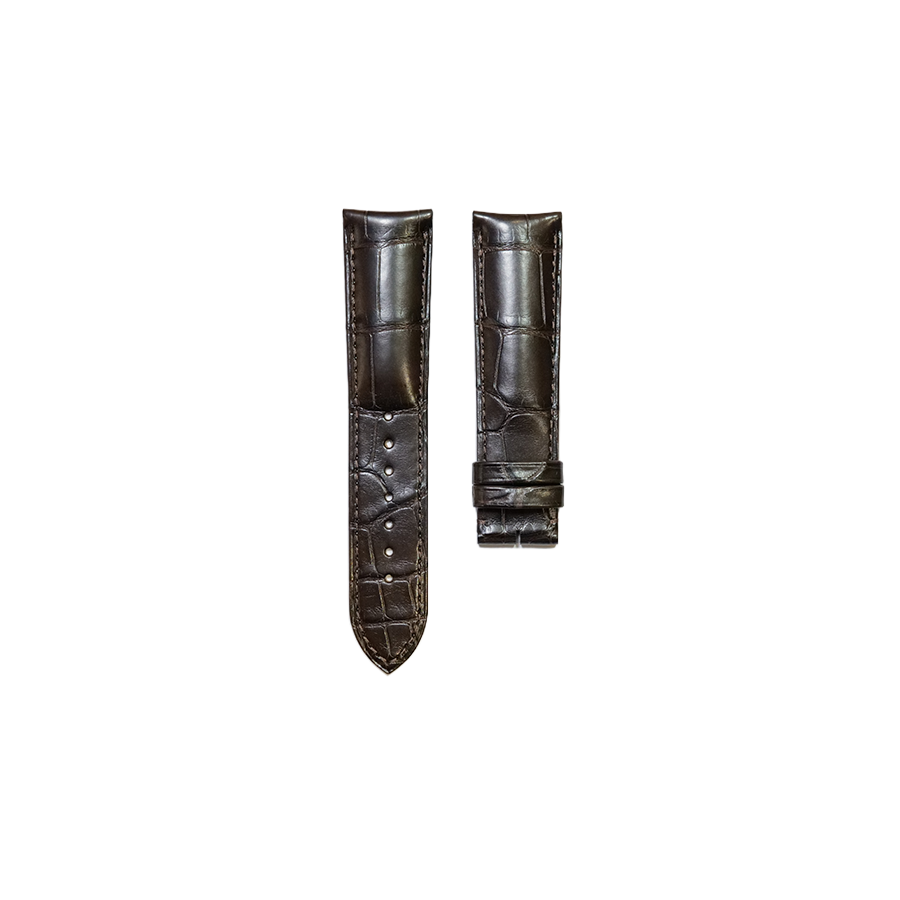 Cartier KD1Q Alligator Strap - Mat Black