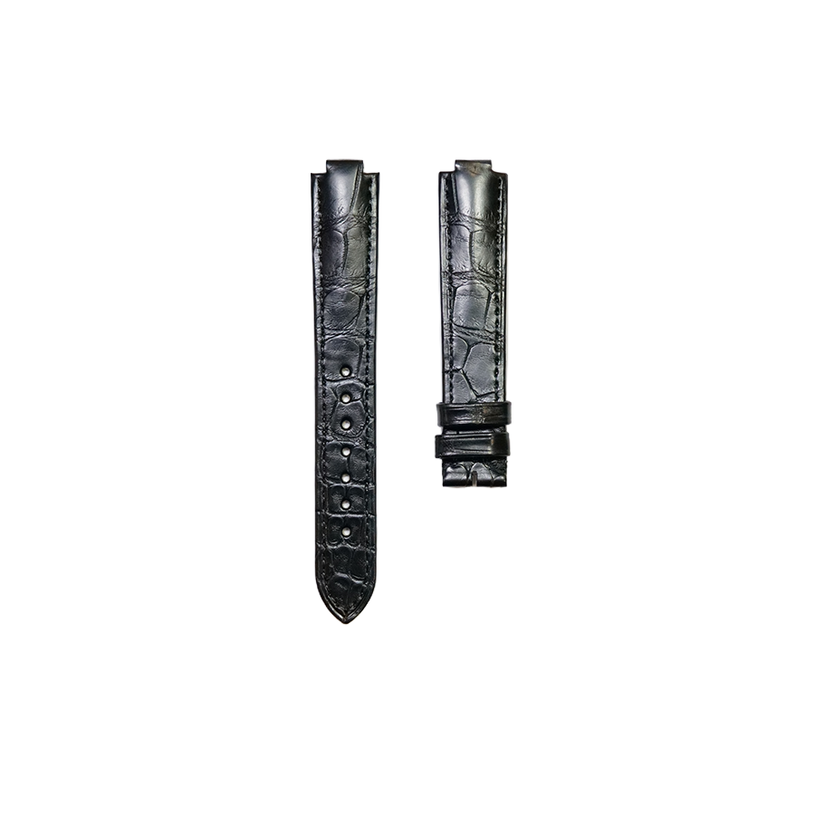 Cartier KD4N Alligator Strap - Mat Black
