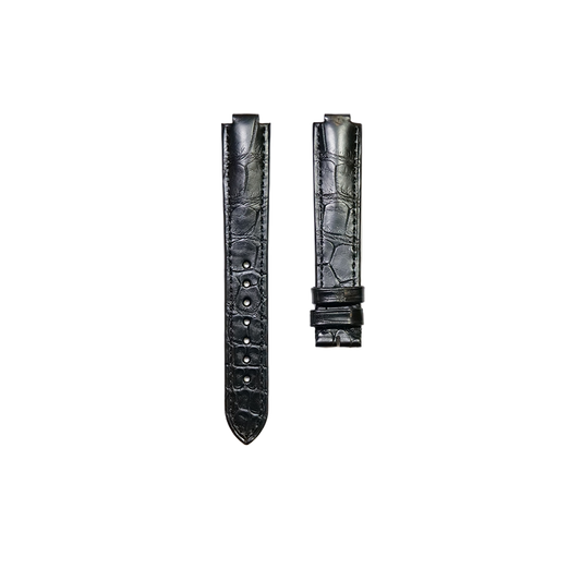 Cartier KD4N Alligator Strap - Mat Black