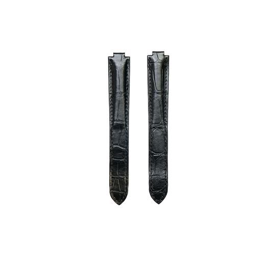 Cartier KD4N Alligator Strap - Mat Black