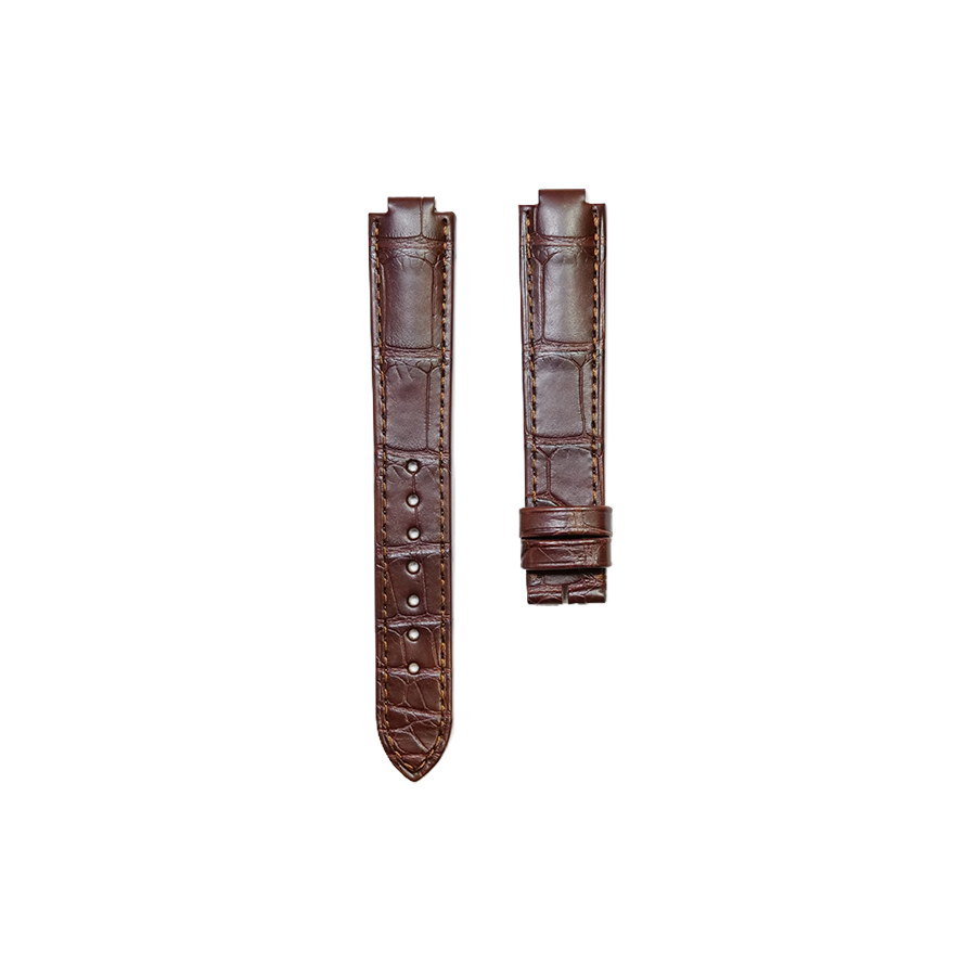 Cartier KD4N Alligator Strap - Mat Brown