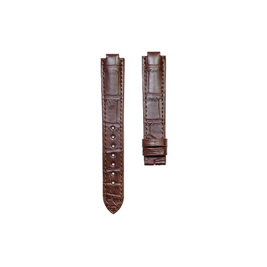 Cartier KD4N Alligator Strap - Mat Brown