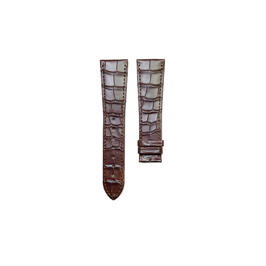 Cartier KD4P Alligator Strap - Mat Brown