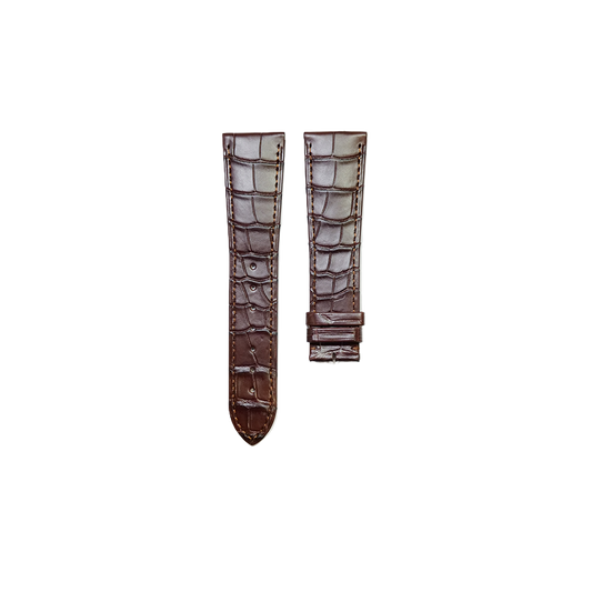 Cartier KD4P Alligator Strap - Mat Brown