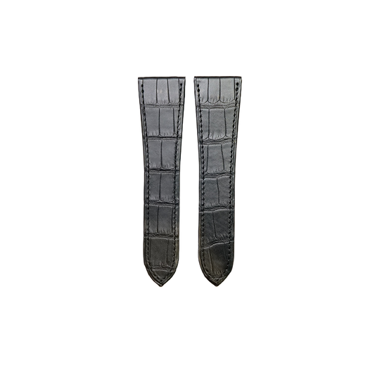 Cartier KD4U Alligator Strap - Mat Black