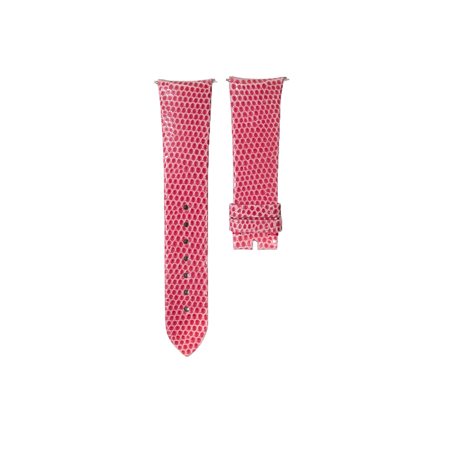 Chaumet Lizard-Embossed Calfskin Leather Strap - Pink