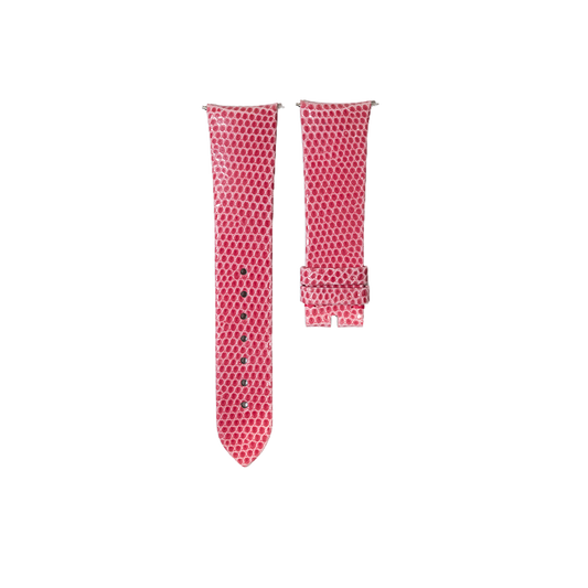 Chaumet Lizard-Embossed Calfskin Leather Strap - Pink