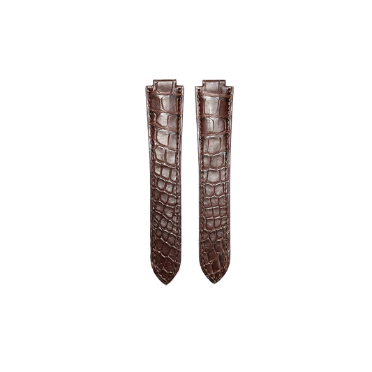 Cartier KD2S Ballon Bleu Alligator Strap - Chocolate Brown