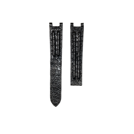 Cartier KD30 Crocodile Strap - Noir Mat Black