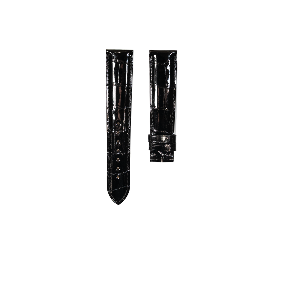 Cartier KD31 Alligator Strap - Shiny Black