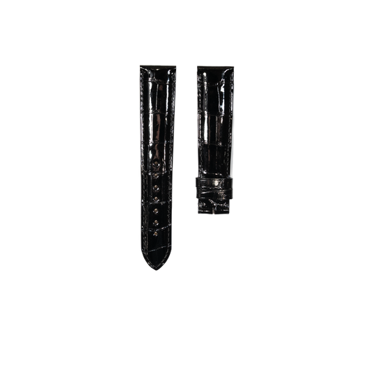 Cartier KD31 Alligator Strap - Shiny Black
