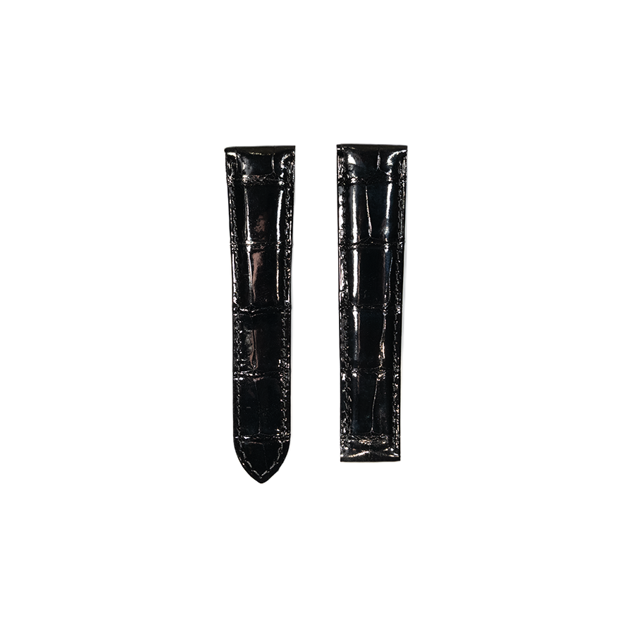 Cartier KD31 Alligator Strap - Shiny Black