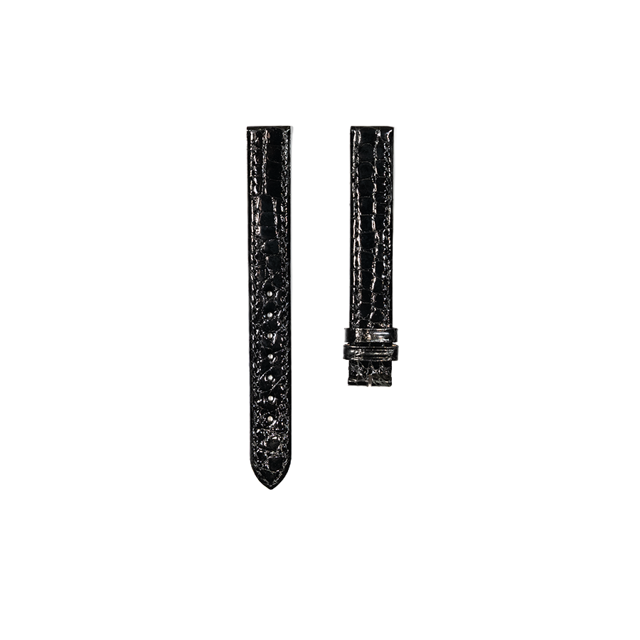 Cartier KD32 Crocodile Strap - Shiny Black