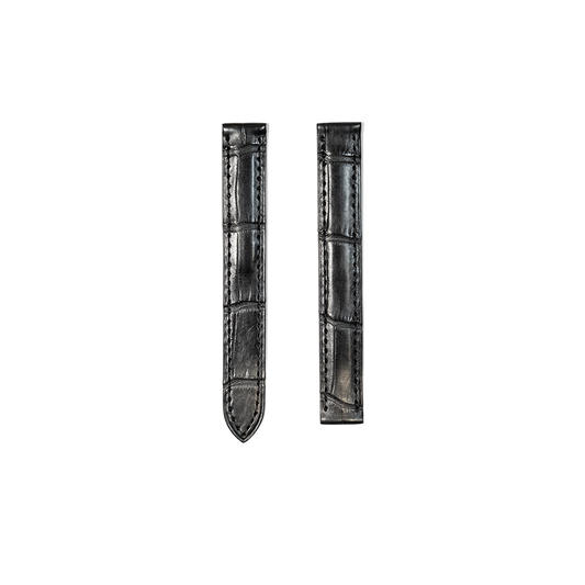 Cartier KD32 Alligator Strap - Mat Black