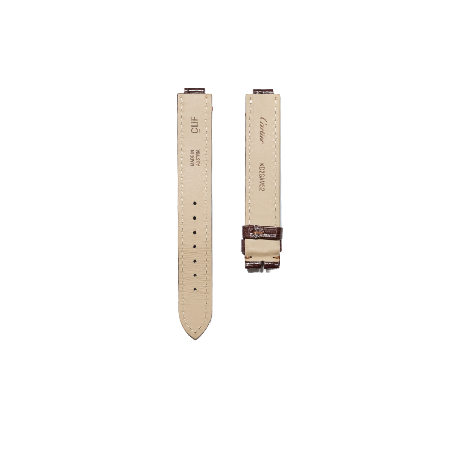 Cartier KD2G Ballon Bleu Alligator Strap - Brown