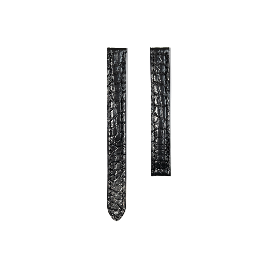 Cartier KD32 Crocodile Strap - Mat Black