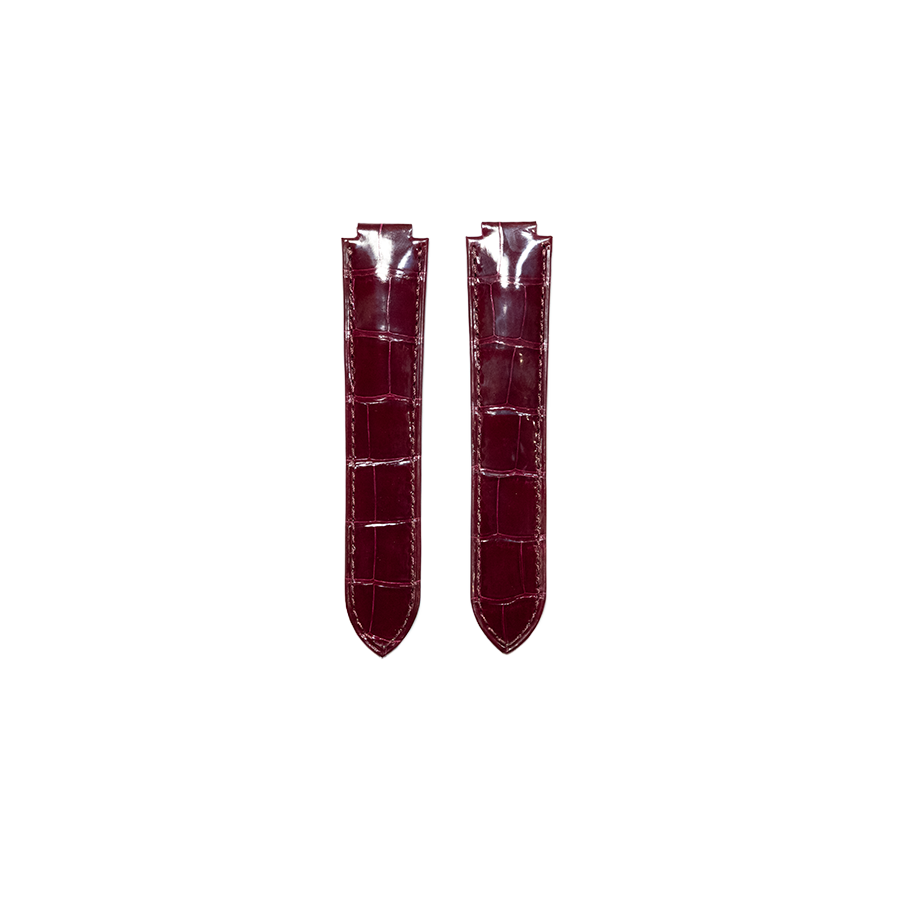 Cartier KD2J Ballon Bleu Alligator Strap - Wine Red