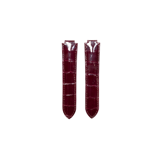 Cartier KD2J Ballon Bleu Alligator Strap - Wine Red