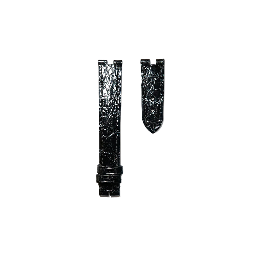 Cartier KD05 Caiman Strap - Shiny Black