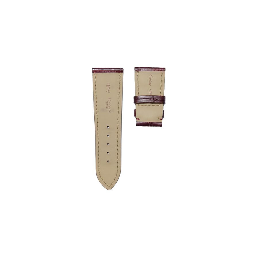 Cartier KD09 Alligator Strap - Mat Bordeaux