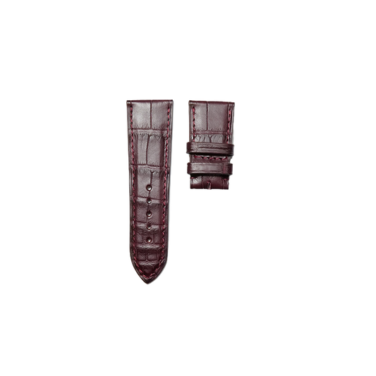 Cartier KD09 Alligator Strap - Mat Bordeaux