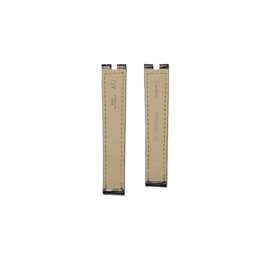 Cartier KD05 Caiman Strap - Mat Black