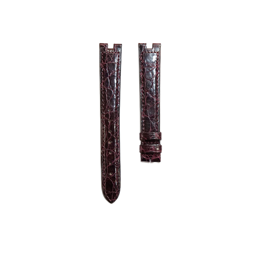 Cartier KD05 Caiman Strap - Shiny Dark Burgundy