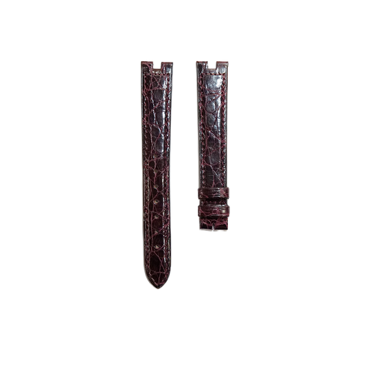 Cartier KD05 Caiman Strap - Shiny Dark Burgundy
