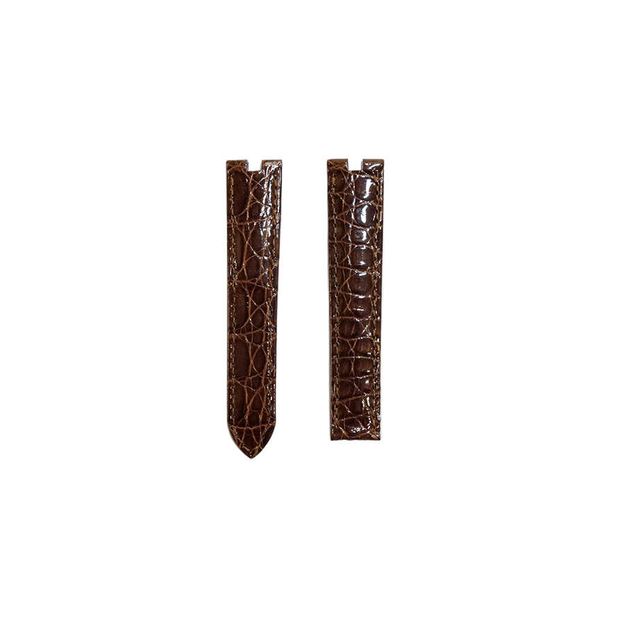 Cartier KD05 Crocodile Strap - Shiny Brown