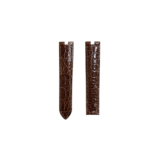 Cartier KD05 Crocodile Strap - Shiny Brown