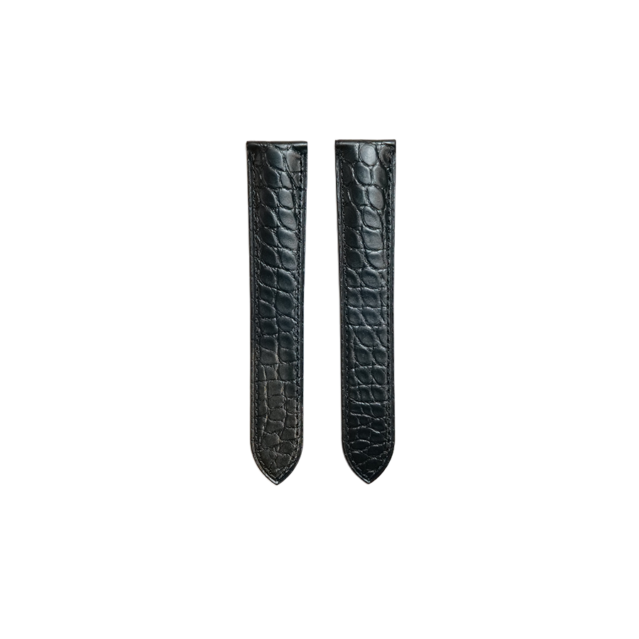 Cartier KD18 Alligator Strap - Mat Black