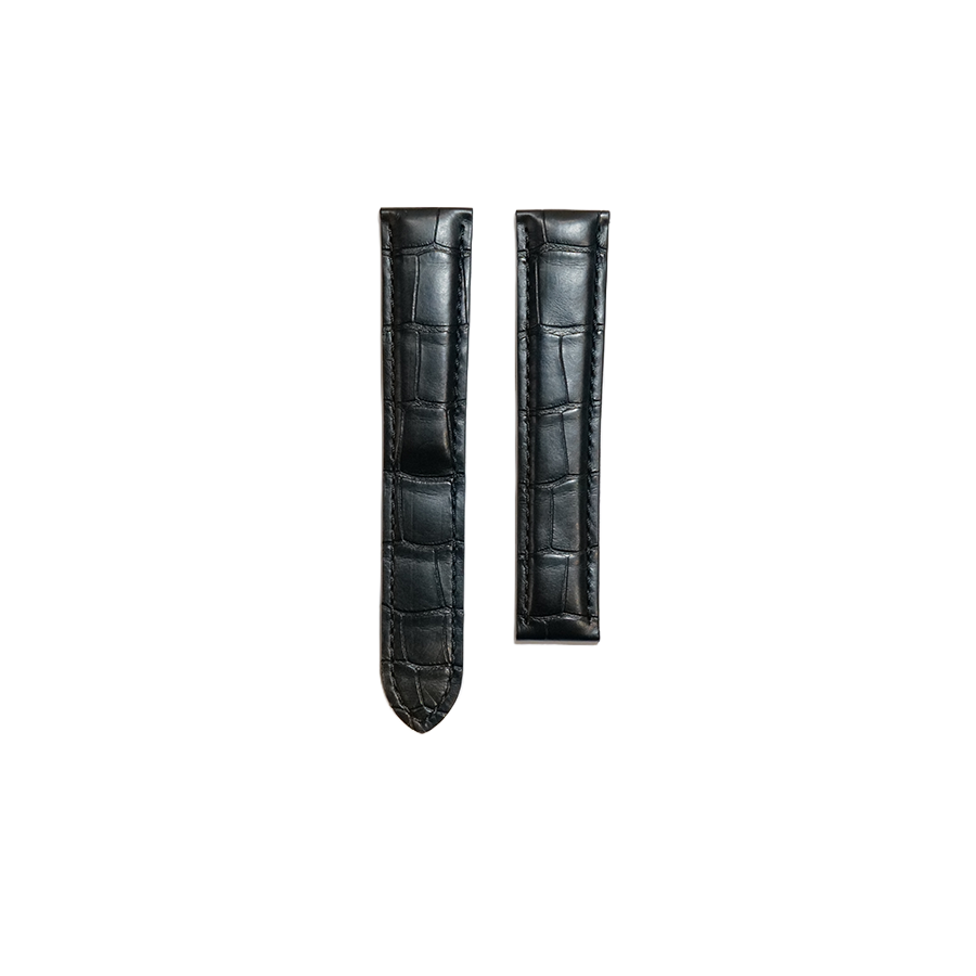 Cartier KD18 Alligator Strap - Mat Black