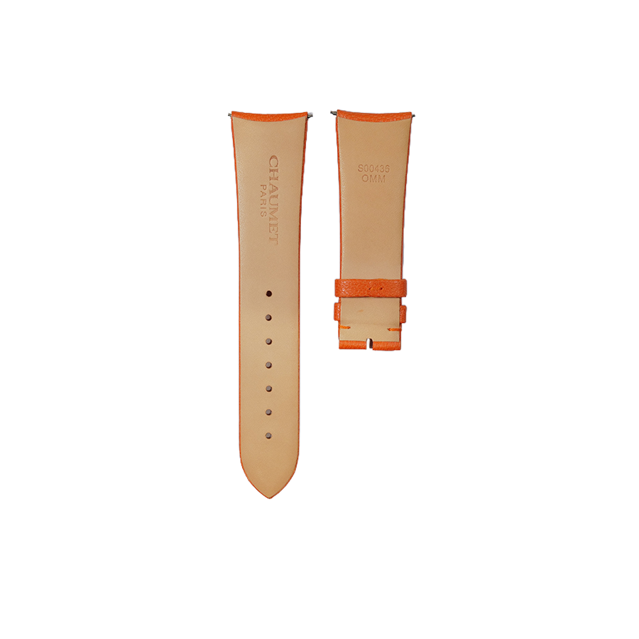 Chaumet Calfskin Leather Strap - Orange