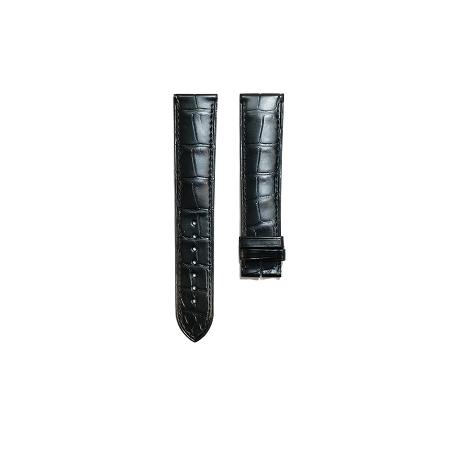 Cartier KD18 Alligator Strap - Mat Black