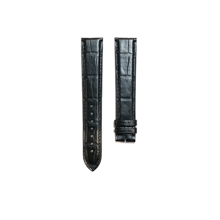 Cartier KD18 Alligator Strap - Mat Black
