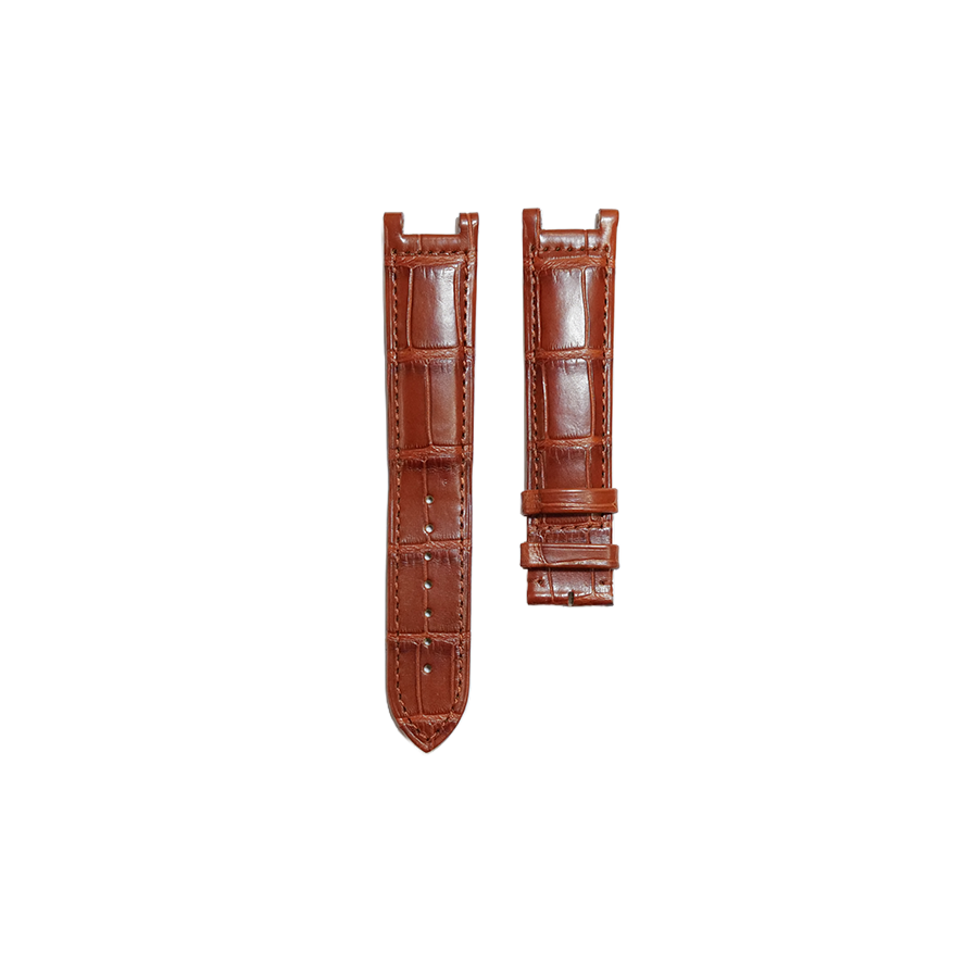 Cartier KD22 Alligator Strap - Mat Brown