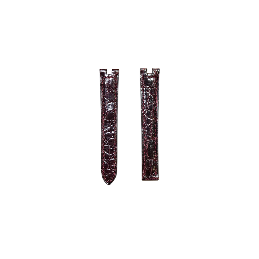 Cartier KD24 Caiman Strap - Shiny Burgundy