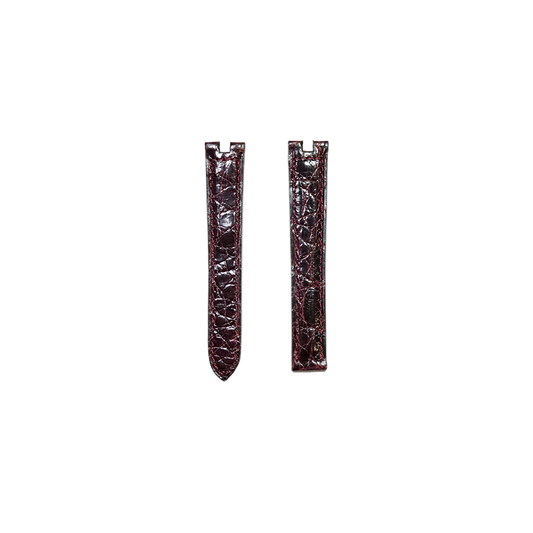 Cartier KD24 Caiman Strap - Shiny Burgundy
